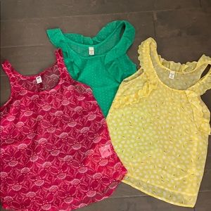Lot of 3 Old Navy Blouses